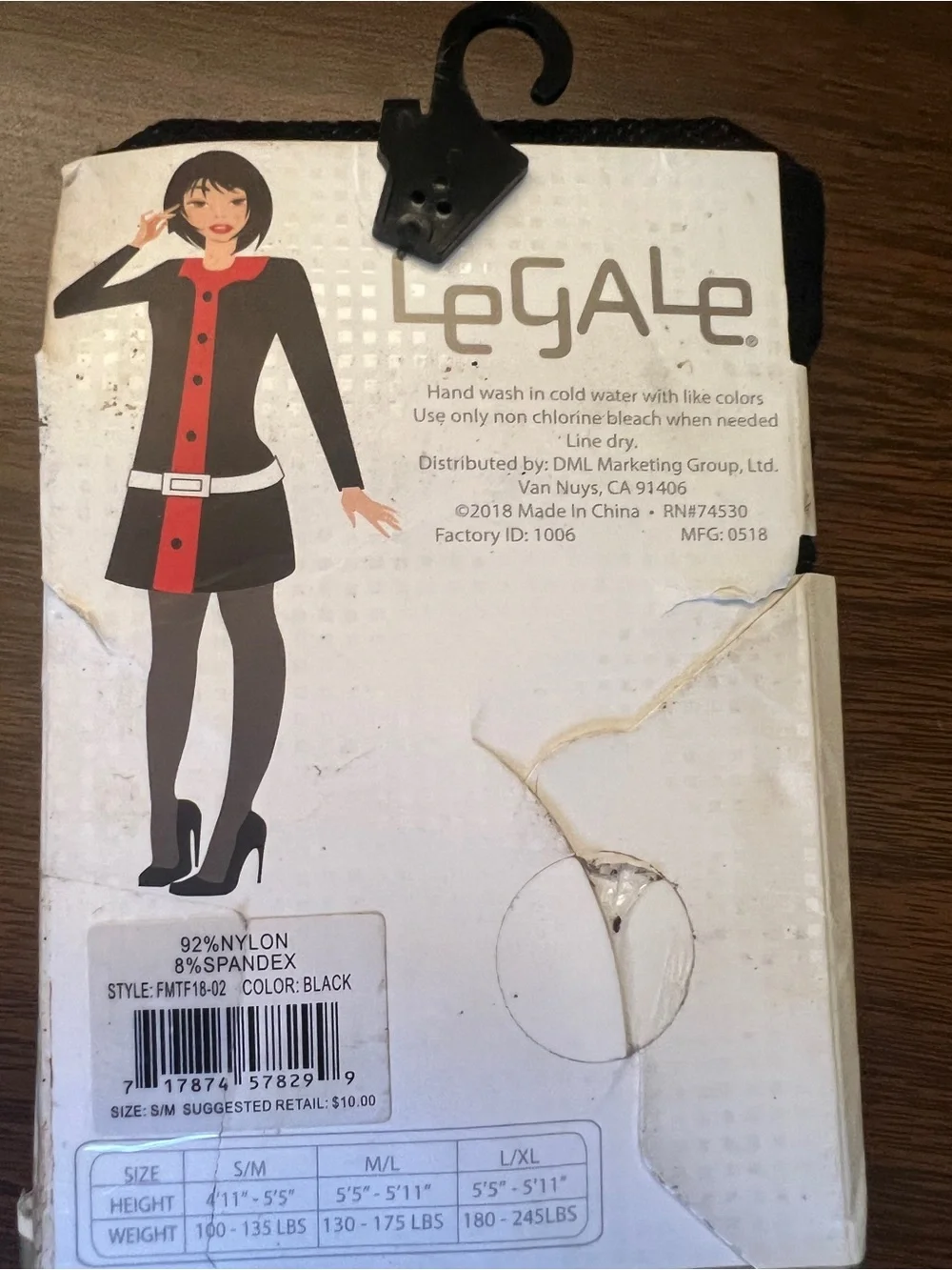 NWT Legale Black Tights - Size Small